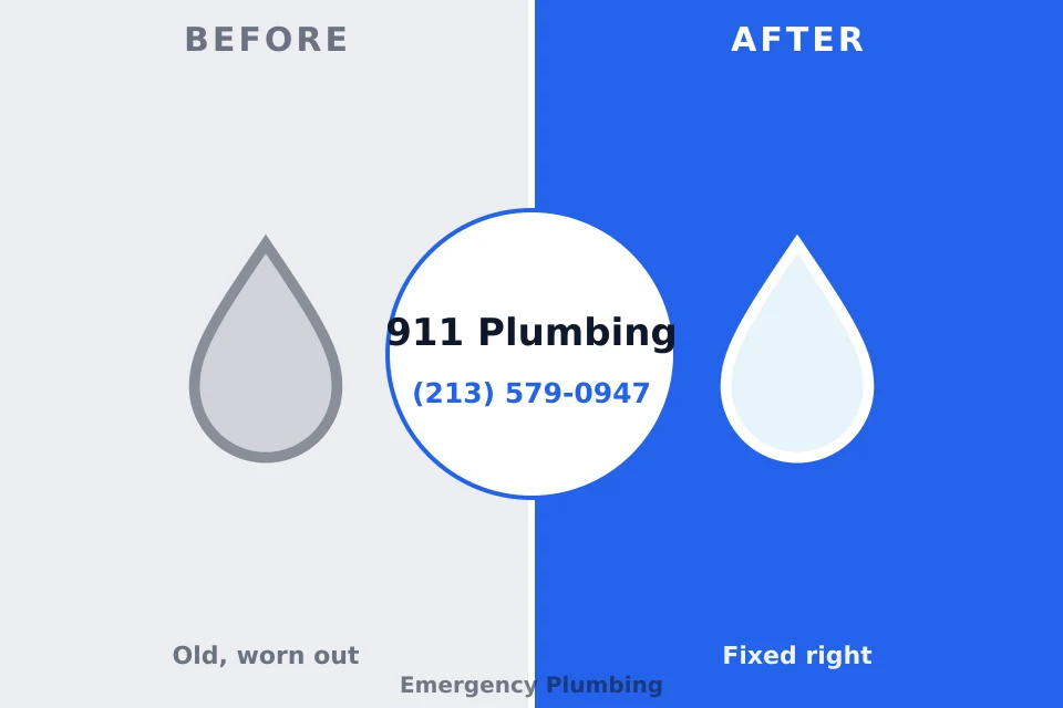 Before and after: plumbing repair Mechanicville, NY